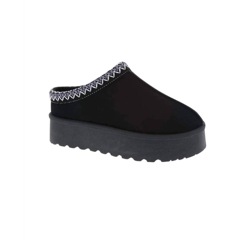 NEW LA SHOE KING women's platform slipper mules in black